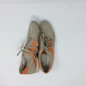 Suede Faragamo sneaker